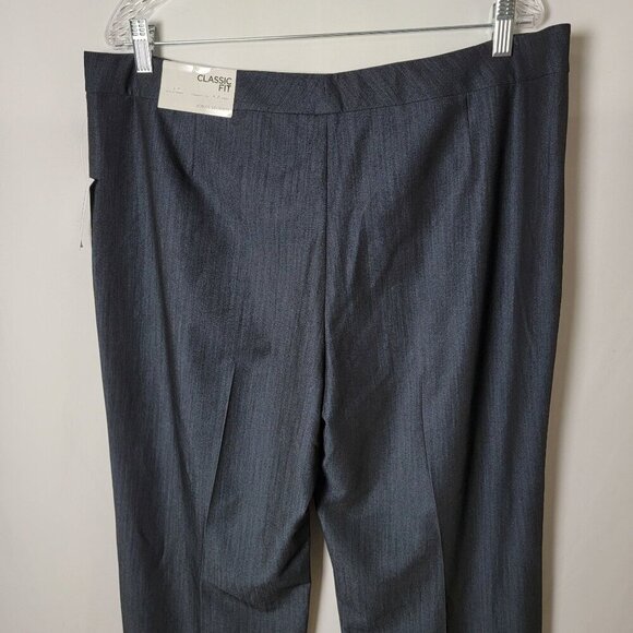 Jones Studio Separates Gray Classic Fit Career Work Wear Straight Leg Pants 16 - Picture 5 of 9